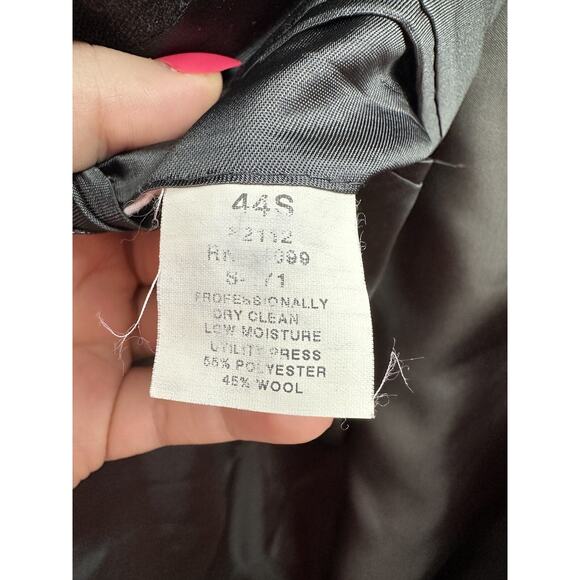 Barrington Mens Suit Cost Size 44S Gray Two Button Up Single Breasted - Picture 8 of 14